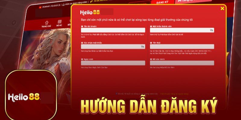 Hướng dẫn cách đăng ký tham gia Hello88