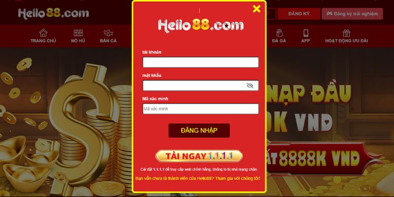 Đăng nhập chinh phục game hot từ Hello88